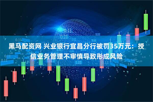黑马配资网 兴业银行宜昌分行被罚35万元：授信业务管理不审慎导致形成风险